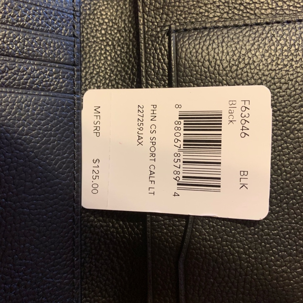 Men’s Coach Leather Wallet/Cell Phone Holder
